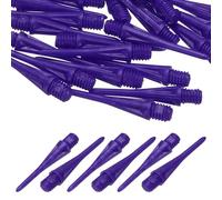 YELARXI Plastic Dart Tips, 2BA Thread Soft Tip Dart Points Replacement Dart Accessories- Fitting for (Electronic Dartboard/Practice/Home Entertainment/Competition) 30 Pack & Purple
