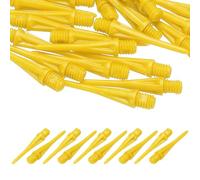 YELARXI Plastic Dart Tips, 2BA Thread Soft Tip Dart Points Replacement Dart Accessories- Fitting for (Electronic Dartboard/Practice/Home Entertainment/Competition) 30 Pack & Yellow