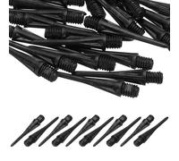 YELARXI Plastic Dart Tips, 2BA Thread Soft Tip Dart Points Replacement Dart Accessories- Fitting for (Electronic Dartboard/Practice/Home Entertainment/Competition) 30 Pack & Black