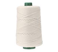 YELARXI Polyester Macrame Cord, 3mm x 219 Yards Polypropylene Macrame Cords Braided Craft Crochet Bag Rope Yarn Fit for DIY Wall Hangers Hats Purses Rug Knitter - (Beige)