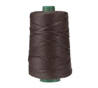YELARXI Polyester Macrame Cord, 3mm x 219 Yards Polypropylene Macrame Cords Braided Craft Crochet Bag Rope Yarn Fit for DIY Wall Hangers Hats Purses Rug Knitter - (Deep Brown)