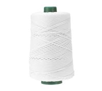 YELARXI Polyester Macrame Cord, 3mm x 219 Yards Polypropylene Macrame Cords Braided Craft Crochet Bag Rope Yarn Fit for DIY Wall Hangers Hats Purses Rug Knitter - (White)