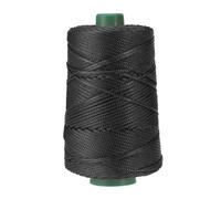 YELARXI Polyester Macrame Cord, 3mm x 219 Yards Polypropylene Macrame Cords Braided Craft Crochet Bag Rope Yarn Fit for DIY Wall Hangers Hats Purses Rug Knitter - (Black)