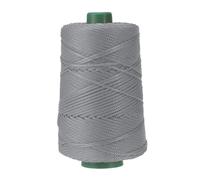 YELARXI Polyester Macrame Cord, 3mm x 219 Yards Polypropylene Macrame Cords Braided Craft Crochet Bag Rope Yarn Fit for DIY Wall Hangers Hats Purses Rug Knitter - (Grey)