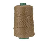 YELARXI Polyester Macrame Cord, 3mm x 219 Yards Polypropylene Macrame Cords Braided Craft Crochet Bag Rope Yarn Fit for DIY Wall Hangers Hats Purses Rug Knitter - (Light Khaki)