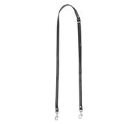 YELARXI Purse Strap Replacement PU Crossbody Adjustable Long Strap with Silver Swivel Clasps, 43-47 Inch Fit for Handbag Shoulder Shoulder Bag (Black)