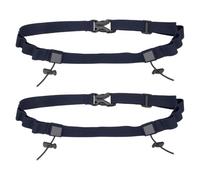 YELARXI Race Number Belt, Elastic Comfortable Running Belts with 6 Energy Gel Loops, Sport Race Bib Holder 2 Pcs & Navy Blue-Fitting for (Running/Triathlon/Marathon/Cycling)