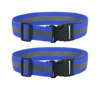 YELARXI Reflective Safety Belt, Adjustable High Visibility Glow Belt Outdoor Running Gear Accessories Fit For (Running/Walking/Cycling), 43.3 x 1.6 & 10 Pcs & Bright Blue