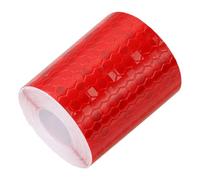 YELARXI Reflective Tape PVC Strong Adhesive Safety Warning Reflector Tape, 10 Feet x 2 Inch Outdoor Waterproof Conspicuity Fit for Trailers Trucks Vehicles Bikes (Red)