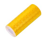 YELARXI Reflective Tape PVC Strong Adhesive Safety Warning Reflector Tape, 10 Feet x 4 Inch Outdoor Waterproof Conspicuity Fit for Trailers Trucks Vehicles Bikes (Yellow)