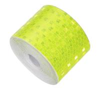 YELARXI Reflective Tape PVC Strong Adhesive Safety Warning Reflector Tape, 33 Feet x 2 Inch Outdoor Waterproof Conspicuity Fit for Trailers Trucks Vehicles Bikes (Fluorescent Yellow)