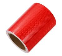YELARXI Reflective Tape PVC Strong Adhesive Safety Warning Reflector Tape, 33 Feet x 6 Inch Outdoor Waterproof Conspicuity Fit for Trailers Trucks Vehicles Bikes (Red)