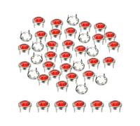 YELARXI Rhinestone Studs, Rhinestone Claw Beads Nailhead Crystal Claw Rivets Punk Spikes Decorative Round Rivets, 6 mm Fit for Clothing DIY Leather Craft Bags Belt (120 Pack, Red)