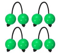 YELARXI Rhythm African Shaker Kashaka Shaker Ball Kashaka Hand Percussion Instruments with Black Rope, Fit for Adults Wedding Party Musical Class Show (4 Pack, Green)