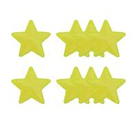 YELARXI Sequin Star Iron on Patches Embroidered Sew Sequin Glitter Patch Appliques, 3.5"x3.5" Fit for DIY Shoes Hats Backpacks Clothing Repair - (8 Pack, Yellow)