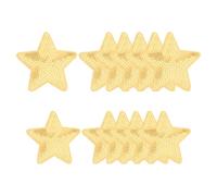 YELARXI Sequin Star Iron on Patches Embroidered Sew Sequin Glitter Patch Appliques, Fit for DIY Shoes Hats Backpacks Clothing Repair - (12 Pack, Gold, 2 Size)