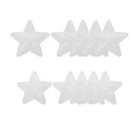 YELARXI Sequin Star Iron on Patches Embroidered Sew Sequin Glitter Patch Appliques, Fit for DIY Shoes Hats Backpacks Clothing Repair - (10 Pack, Laser White, 2 Size)