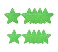 YELARXI Sequin Star Iron on Patches Embroidered Sew Sequin Glitter Patch Appliques, Fit for DIY Shoes Hats Backpacks Clothing Repair - (10 Pack, Laser Green, 2 Size)