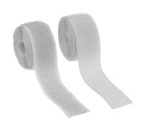 YELARXI Sew on Hook and Loop Tape, 1 Inch Width Non-Adhesive Back Nylon Sewing Fastener Strips Interlocking Fabric Tape 1 Yards Fit for Clothing Crafts Sewing DIY Project - (Light Grey)
