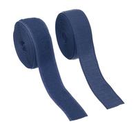 YELARXI Sew on Hook and Loop Tape, 1 Inch Width Non-Adhesive Back Nylon Sewing Fastener Strips Interlocking Fabric Tape 2 Yards Fit for Clothing Crafts Sewing DIY Project - (Dark Blue)