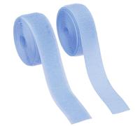 YELARXI Sew on Hook and Loop Tape, 1 Inch Width Non-Adhesive Back Nylon Sewing Fastener Strips Interlocking Fabric Tape 2 Yards Fit for Clothing Crafts Sewing DIY Project - (Light Blue)