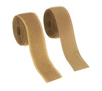 YELARXI Sew on Hook and Loop Tape, 1 Inch Width Non-Adhesive Back Nylon Sewing Fastener Strips Interlocking Fabric Tape 1 Yards Fit for Clothing Crafts Sewing DIY Project - (Khaki)