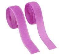 YELARXI Sew on Hook and Loop Tape, 1 Inch Width Non-Adhesive Back Nylon Sewing Fastener Strips Interlocking Fabric Tape 2 Yards Fit for Clothing Crafts Sewing DIY Project - (Light Purple)