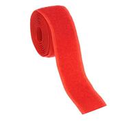 YELARXI Sew on Hook and Loop Tape, 1 Inch Width Non-Adhesive Back Nylon Sewing Fastener Strips Interlocking Fabric Tape 1 Yards Fit for Clothing Crafts Sewing DIY Project - (Red)