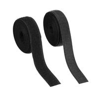 YELARXI Sew on Hook and Loop Tape, 3/4 Inch Width Non-Adhesive Back Nylon Sewing Fastener Strips Interlocking Fabric Tape 2 Yards Fit for Clothing Crafts Sewing DIY Project - (Black)