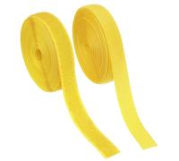 YELARXI Sew on Hook and Loop Tape, 3/4 Inch Width Non-Adhesive Back Nylon Sewing Fastener Strips Interlocking Fabric Tape 5 Yards Fit for Clothing Craft Sewing DIY Project - (Light Yellow)