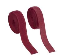 YELARXI Sew on Hook and Loop Tape, 3/4 Inch Width Non-Adhesive Back Nylon Sewing Fastener Strips Interlocking Fabric Tape 2 Yards Fit for Clothing Crafts Sewing DIY Project - (Dark Red)
