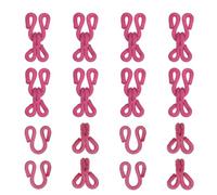 YELARXI Sewing Hooks and Eyes, 23mm Covered Hook Eye Sewing Closure Fasteners Sew on Snaps Fit for Bra Clothing Replacement Trousers Skirt Clothing DIY Craft (10 Pack, Rose Pink)