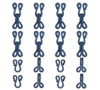 YELARXI Sewing Hooks and Eyes, 23mm Covered Hook Eye Sewing Closure Fasteners Sew on Snaps Fit for Bra Clothing Replacement Trousers Skirt Clothing DIY Craft (10 Pack, Dark Blue)