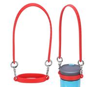 YELARXI Silicone Water Bottle Handle, Water Bottle Handle Strap Universal Carrier Strap for Stanley Cup Accessories & Red-Fitting for (Hiking/Camping/Gym/Fitness/Travel/Outdoor Use)