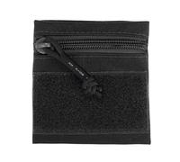 YELARXI Small Admin Pouch, Nylon Zipper Pouch Storage Pocket with Hook and Loop Compact Camping Gear Organizer 4.1" x 3.9" & Black-Fitting for (Hiking/Fishing/Hunting/Backpack Accessory)