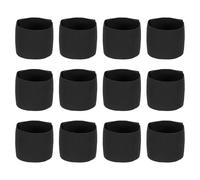 YELARXI Soccer Captain Armband, Elastic Wrist Arm Bands Adjustable Player Team Leader Anti-Slip Badge Sports Accessories-Fit for (Adult/Youth-Football-Basketball) 12Pcs & Black