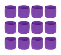YELARXI Soccer Captain Armband, Elastic Wrist Arm Bands Adjustable Player Team Leader Anti-Slip Badge Sports Accessories-Fit for (Adult/Youth-Football-Basketball) 12Pcs & Purple