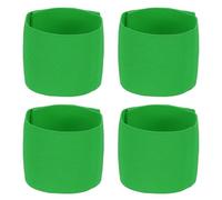 YELARXI Soccer Captain Armband, Elastic Wrist Arm Bands Adjustable Player Team Leader Anti-Slip Badge Sports Accessories-Fit for (Adult/Youth-Football-Basketball) 4Pcs & Grass Green