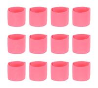 YELARXI Soccer Captain Armband, Elastic Wrist Arm Bands Adjustable Player Team Leader Anti-Slip Badge Sports Accessories-Fit for (Adult/Youth-Football-Basketball) 12Pcs & Pink