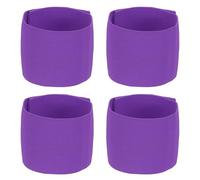 YELARXI Soccer Captain Armband, Elastic Wrist Arm Bands Adjustable Player Team Leader Anti-Slip Badge Sports Accessories-Fit for (Adult/Youth-Football-Basketball) 4Pcs & Purple