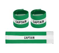 YELARXI Soccer Captain Armbands, Adjustable Captain Bands Soccer Elastic Armband Protective Arm Badge Bands, 3Pcs &Green&White - Fit for (Adult Youth Team Sports/Football/Basketball)