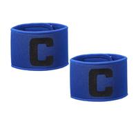 YELARXI Soccer Captain, Soccer Captain Armbands Elastic Adjustable Leader Armband Team Sport Protective Arm Badge Band for Adult Youth Soccer Volleyball Team Training (2 Pack, Blue)