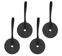 YELARXI Soccer Goal Target, Agility Hockey Shooting Goal Target Discs with 4 Straps Training Equipment, 4 Pcs & Rubber & Black -Fit For(Lacrosse Football Soccer Baseball Practice Accuracy