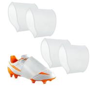 YELARXI Soccer Lace Bands, Cleat Covers Silicone Shoe Lace Covers Football Boots Band Protector Accessories Transparent & L Size- Fitting for(Football/Soccer/Training/Sports/Outdoor Games)