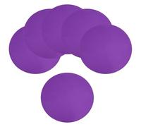 YELARXI Spot Markers for Agility Dot, Non-Slip Poly Spots Floor Dots Flat Field Soccer Training Equipment 12 In & 6 Pcs & Purple -Fitting for (Gym/Sports/Training/PE Games/Dance)
