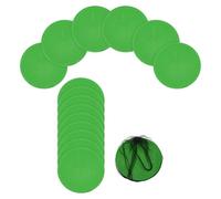 YELARXI Spot Markers, Poly Spot Marker for Agility Training Floor Dots Non Slip Flat Field Cones 6 Pcs & 4 in & Green - for (Soccer/Speed Training/Gaming/Basketball/Dance Practice)