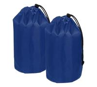 YELARXI Stuff Sack, Waterproof Ditty Bags Storage Sacks Portable Outdoor Ultralight Drawstring Dry Stuff Bag Gear with Toggle 6x12In & 2 Pack & Sapphire for (Backpacking Camping Hiking)