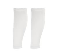YELARXI Sun Protection Leg Sleeves, Sports Compression Leg Cooling Ice Silk Sleeves with Anti-slip Silicone Strips, White& Polyester -Fitting for(Running Cycling Football)