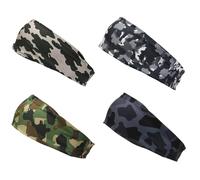 YELARXI Sweat Absorbing Head Band, Moisture Wicking Sweatbands Sport Headbands for Men, Fitting for (Men Womens Running)