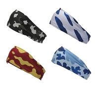 YELARXI Sweat Absorbing Head Band, Moisture Wicking Sweatbands Sport Headbands for Men, Fitting for (Men Womens Running)